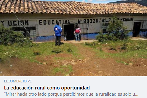 La educación rural como oportunidad Proyecto CREER