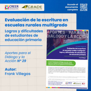 Evaluación de la escritura en escuelas rurales multigrado: logros y dificultades de estudiantes de educación primaria