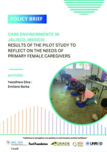 Care Environments in Jalisco, Mexico: Results of the Pilot Study to Reflect on the Needs of Primary Women Caregivers.