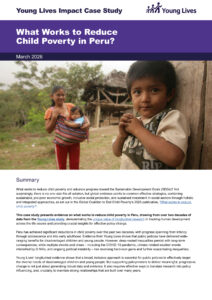 What Works to Reduce Child Poverty in Peru?