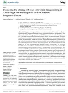 Evaluating the efficacy of social innovation programming at advancing rural development in the context of exogenous shocks
