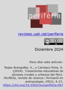 Trayectorias educativas de jóvenes rurales y urbanos del Perú